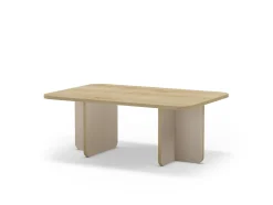 Salontafel Hillary 100cm Eiken Crème/eiken Edge - Giga Meubel