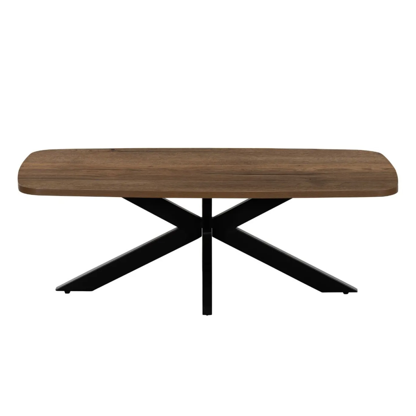 Salontafel Jaimy Donkerbruin Deens Ovaal 100cm - Giga Meubel