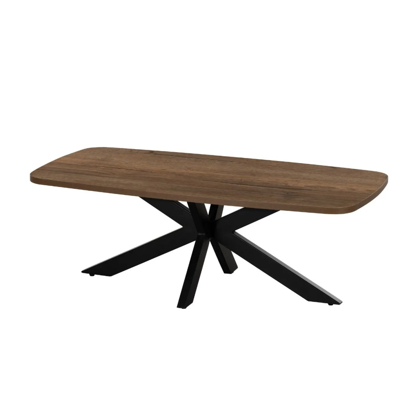 Salontafel Jaimy Donkerbruin Deens Ovaal 100cm - Giga Meubel
