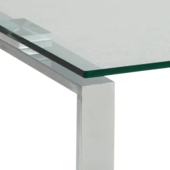Salontafel Jasper Rechthoekig Glas Transparant Set 115cm - Giga Living