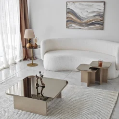 Salontafel Jazz Beige/Brons Set van 3