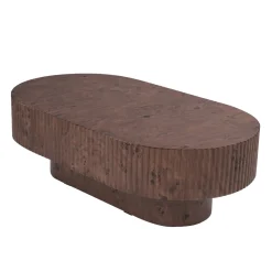 Salontafel Jelte Walnoot Ovaal 110cm - Giga Meubel