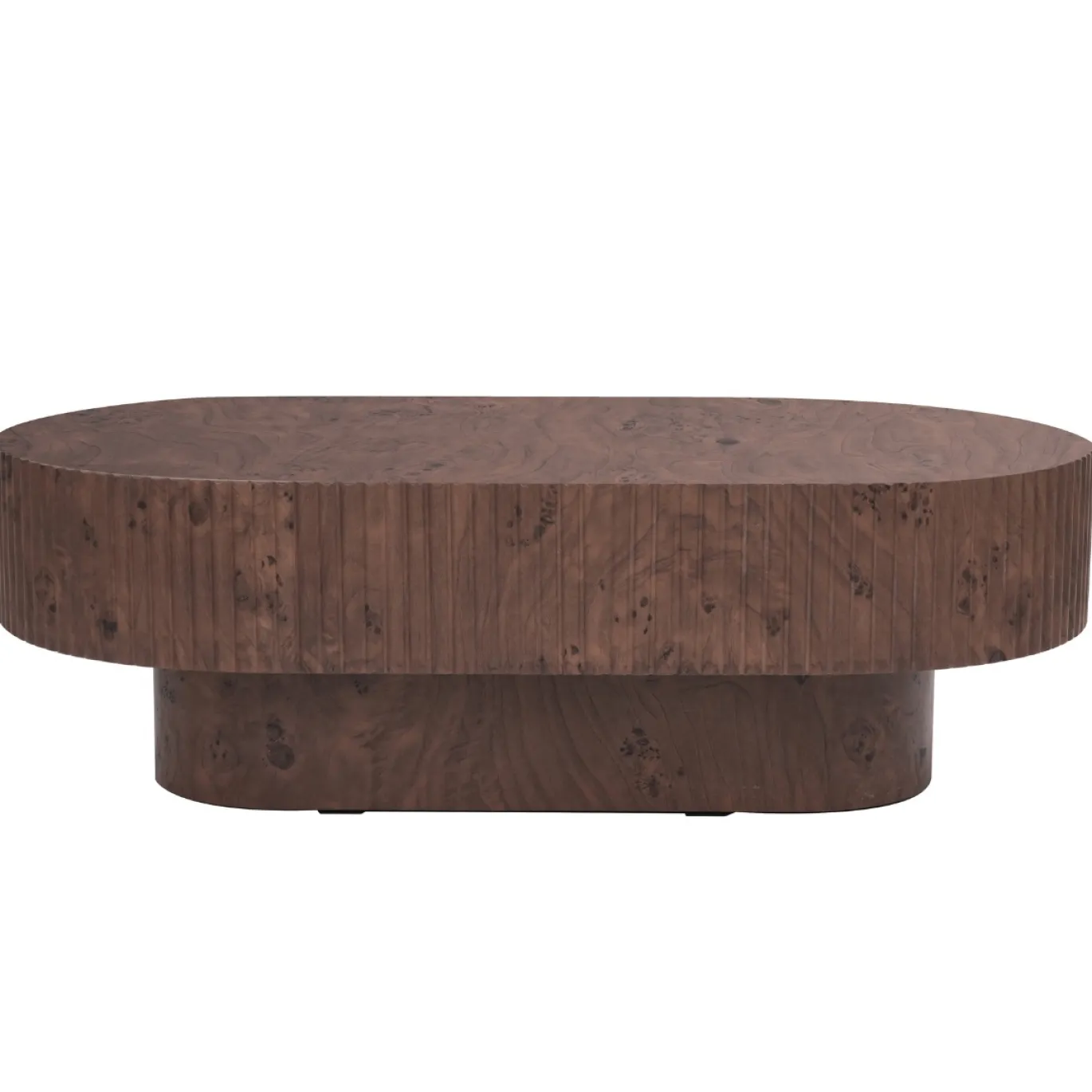 Salontafel Jelte Walnoot Ovaal 110cm - Giga Meubel