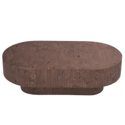 Salontafel Jelte Walnoot Ovaal 110cm - Giga Meubel