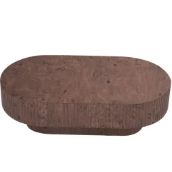 Salontafel Jelte Walnoot Ovaal 110cm - Giga Meubel