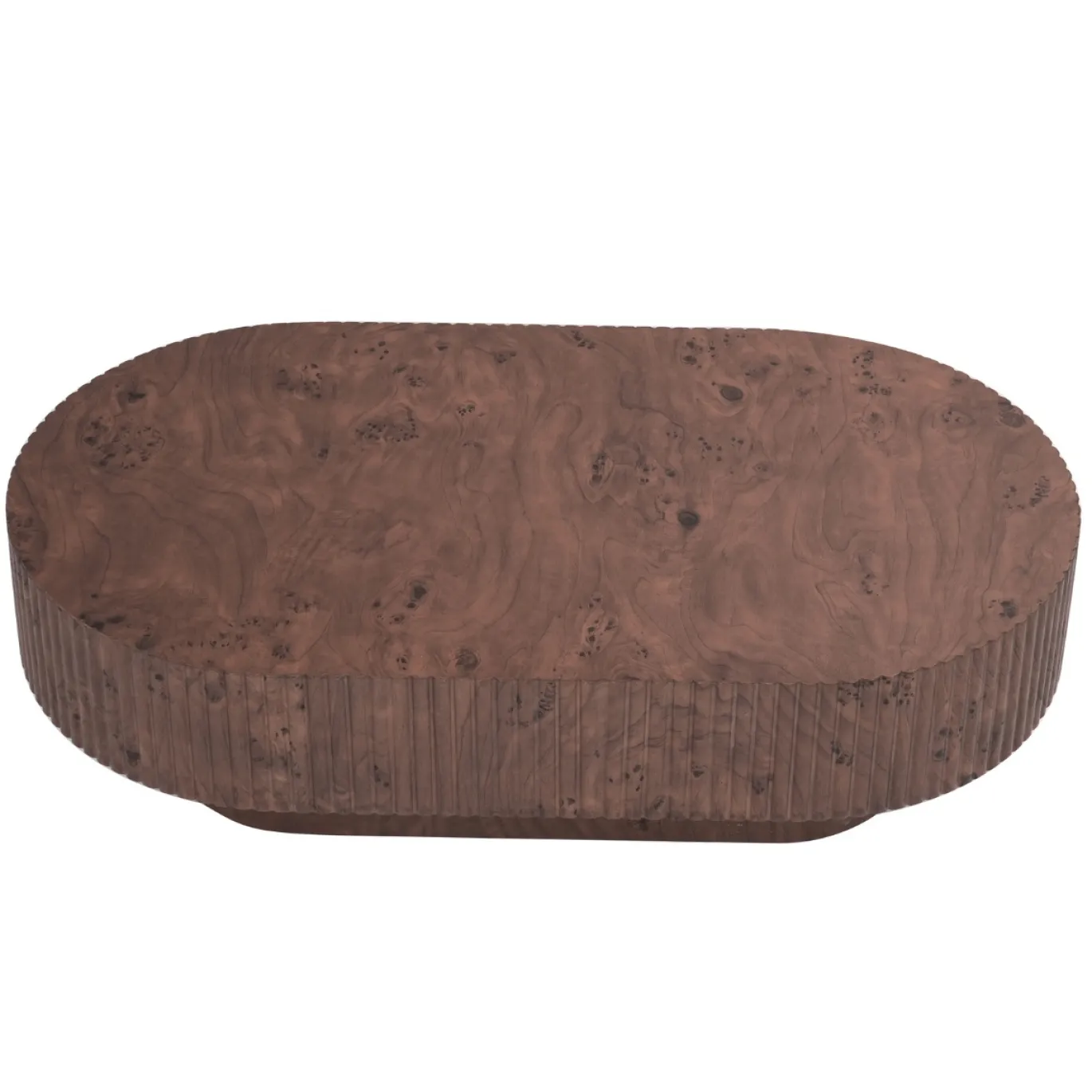 Salontafel Jelte Walnoot Ovaal 110cm - Giga Meubel