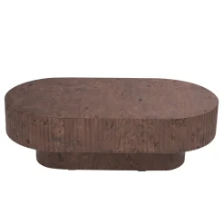 Salontafel Jelte Walnoot Ovaal 110cm - Giga Meubel