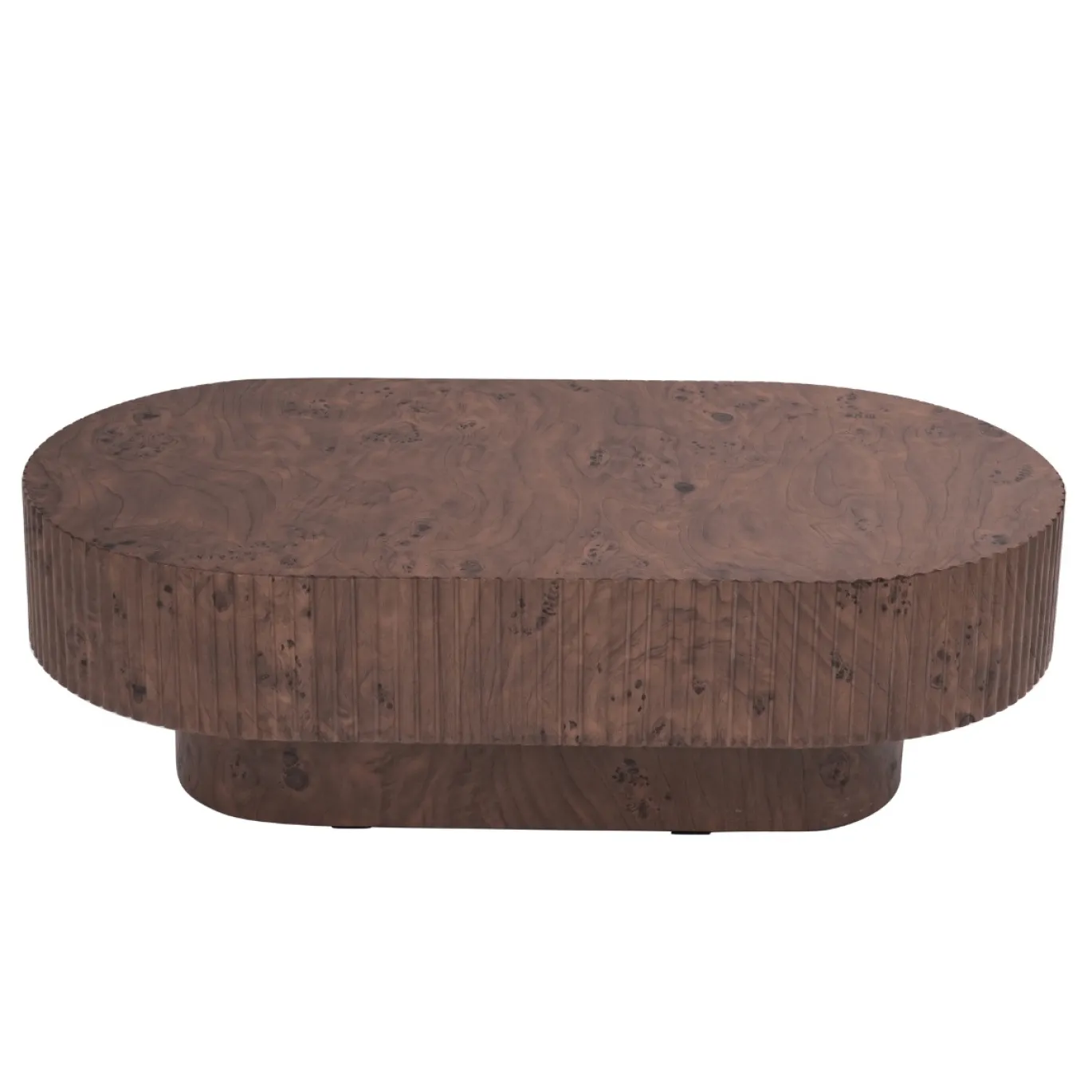 Salontafel Jelte Walnoot Ovaal 110cm - Giga Meubel