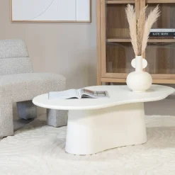 Salontafel Jessie Organisch Beige 120cm - Giga Meubel
