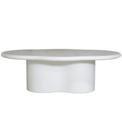Salontafel Jessie Organisch Off-White 120cm - Giga Meubel