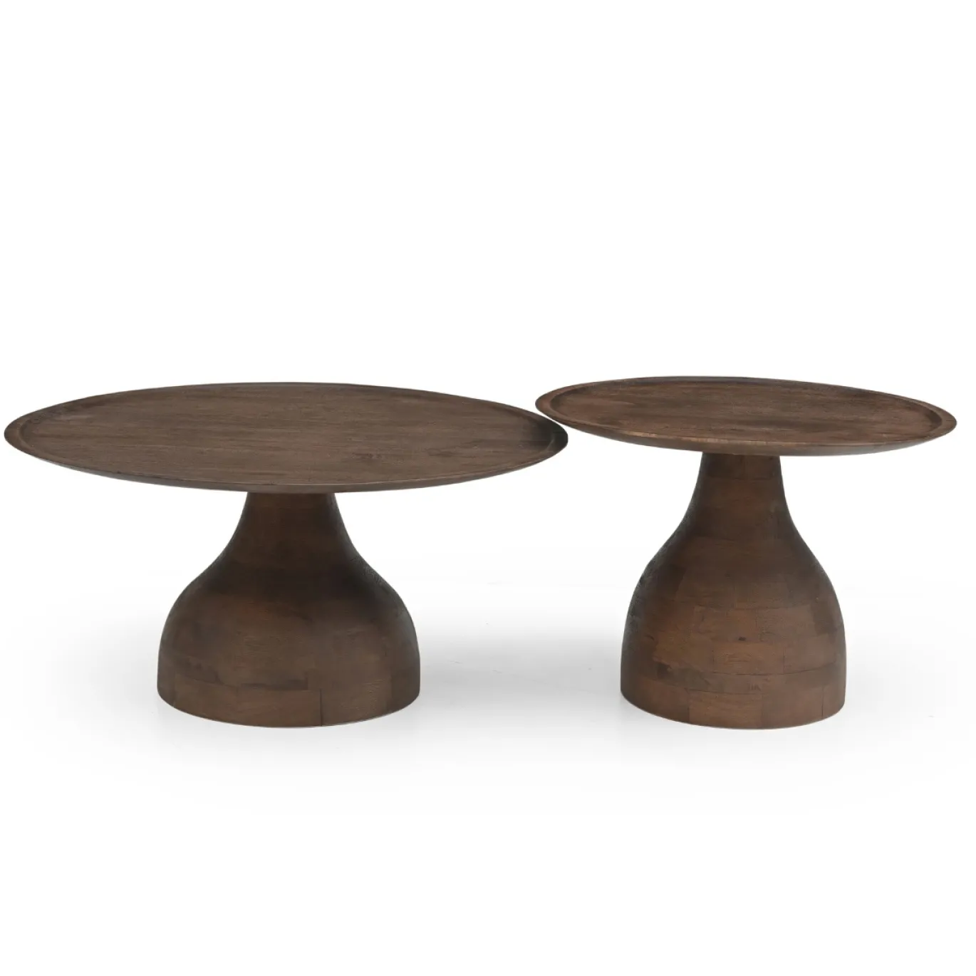 Salontafel Joji Walnoot Ø60cm - Giga Meubel