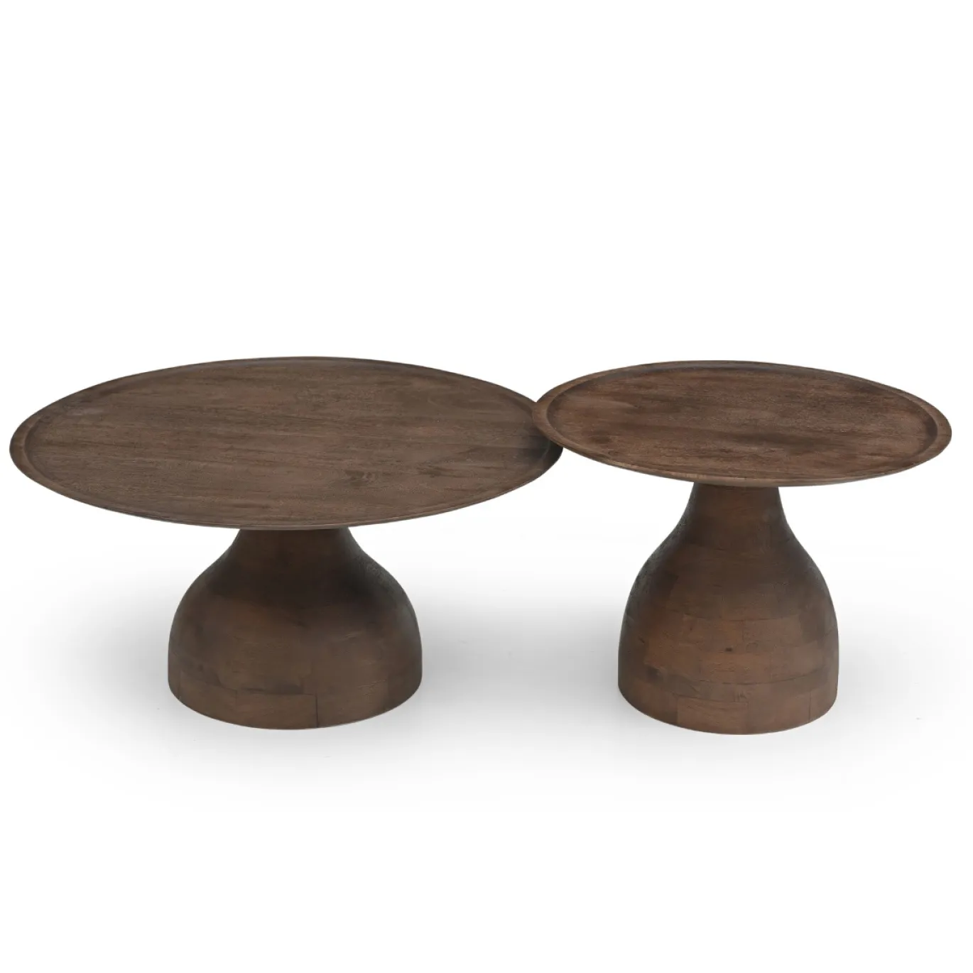Salontafel Joji Walnoot Ø60cm - Giga Meubel