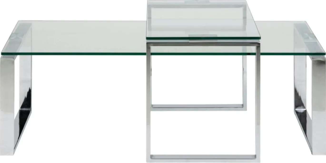 Salontafel Jordis Glas Clear 115cm - Giga Living