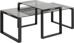Salontafel Jordis Glas Smoked 115cm - Giga Living