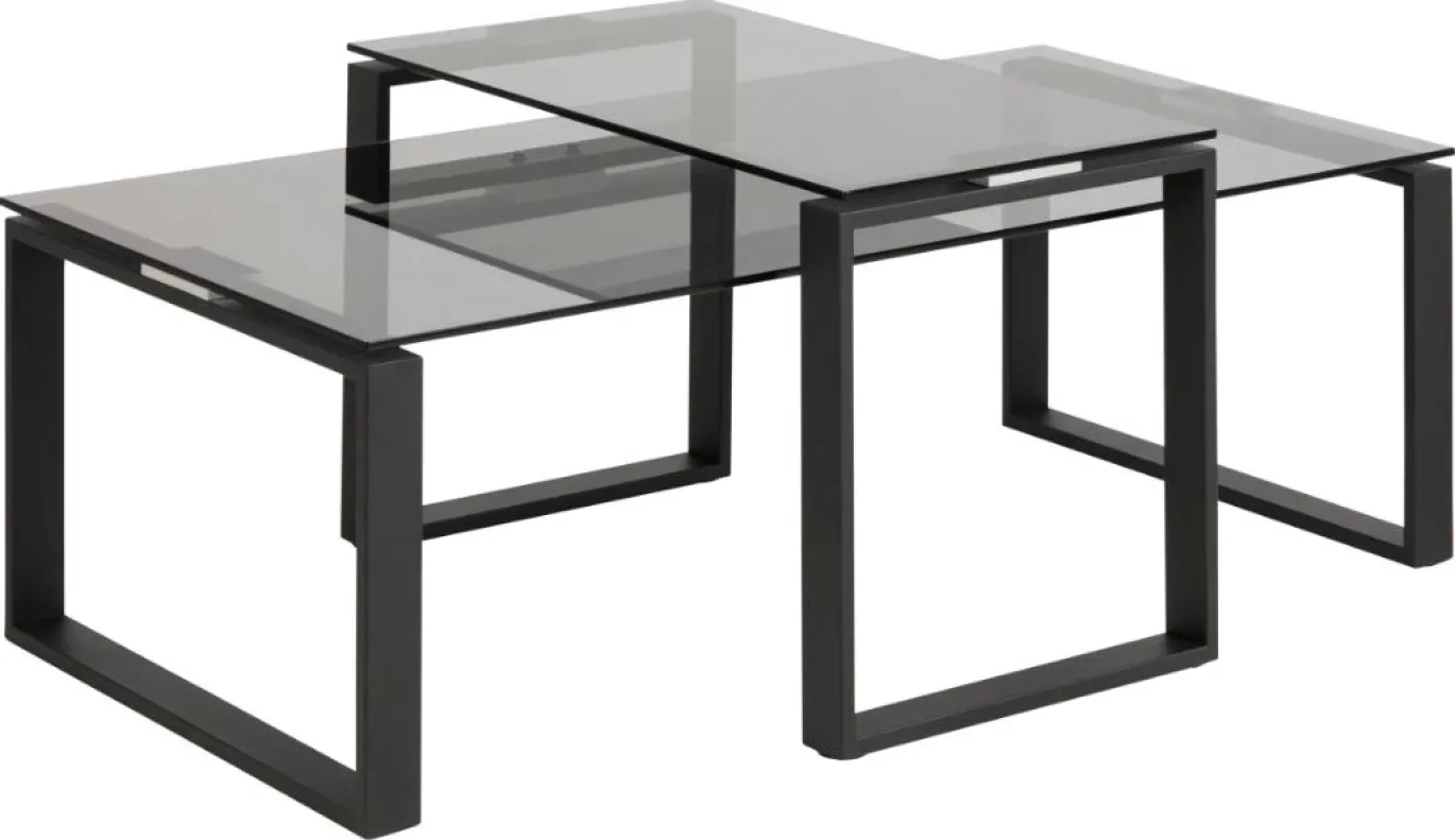 Salontafel Jordis Glas Smoked 115cm - Giga Living