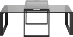 Salontafel Jordis Glas Smoked 115cm - Giga Living