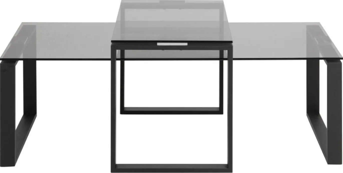 Salontafel Jordis Glas Smoked 115cm - Giga Living