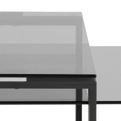 Salontafel Jordis Glas Smoked 115cm - Giga Living
