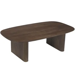 Salontafel Juro Walnoot Deens Ovaal 120cm - Giga Meubel