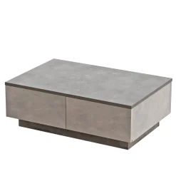 Salontafel Laval Massief Melamine Zilver Antraciet
