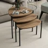 Salontafel Lenny Walnoot Set van 3