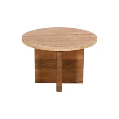 Salontafel Leno Travertin Naturel Set van 2 - Giga Meubel