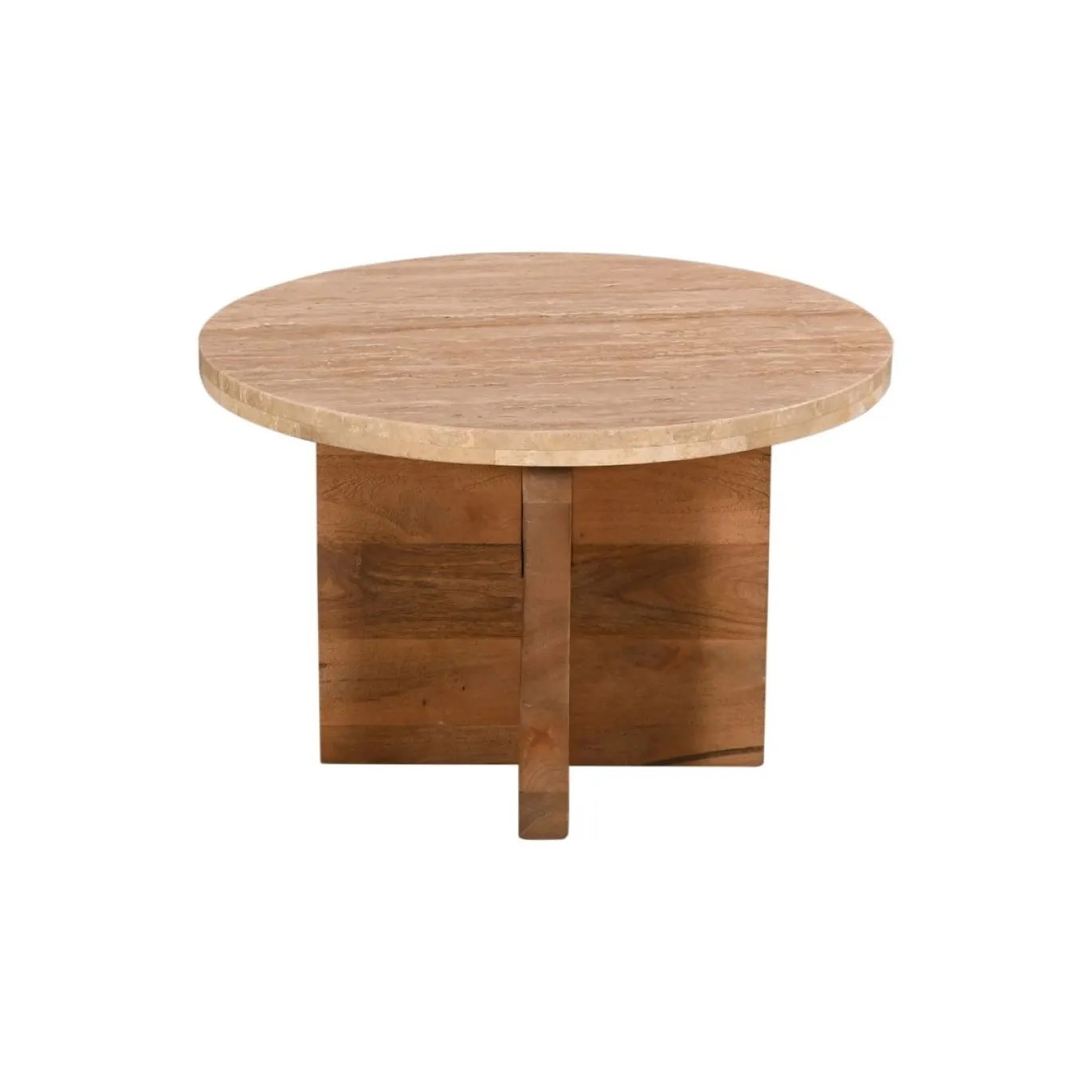 Salontafel Leno Travertin Naturel Set van 2 - Giga Meubel