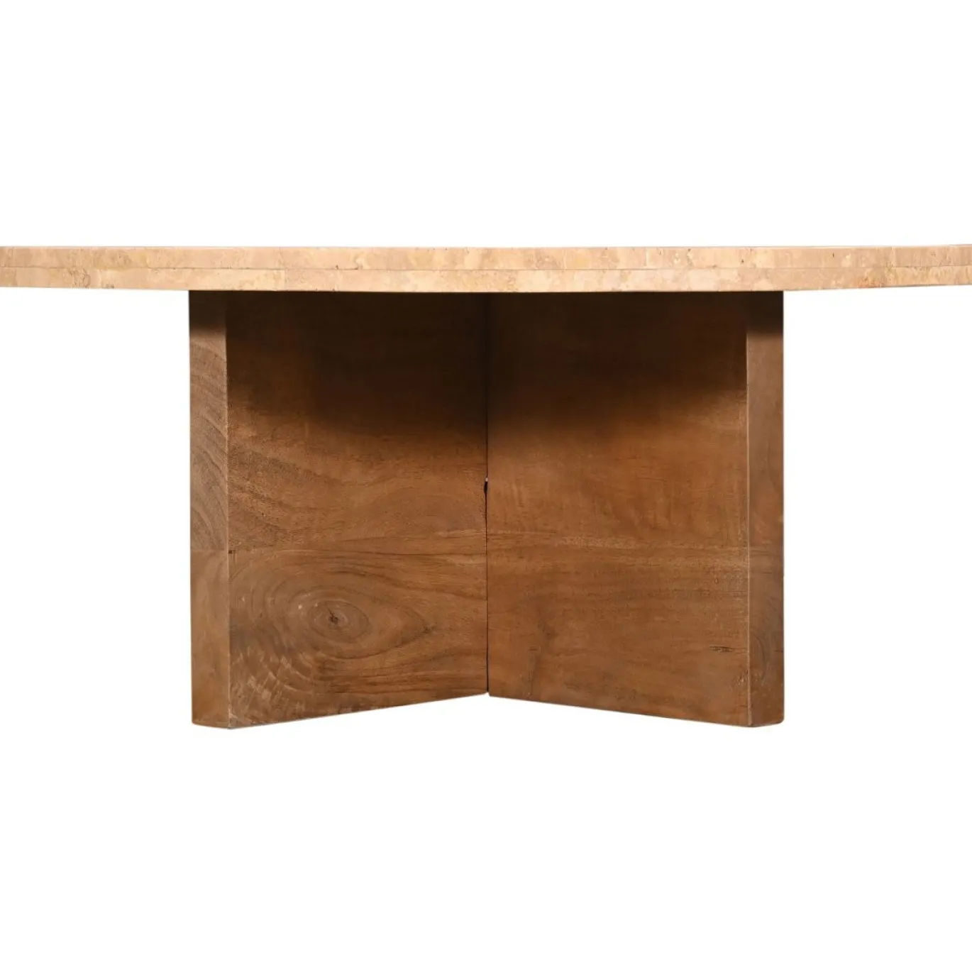 Salontafel Leno Travertin Naturel Set van 2 - Giga Meubel