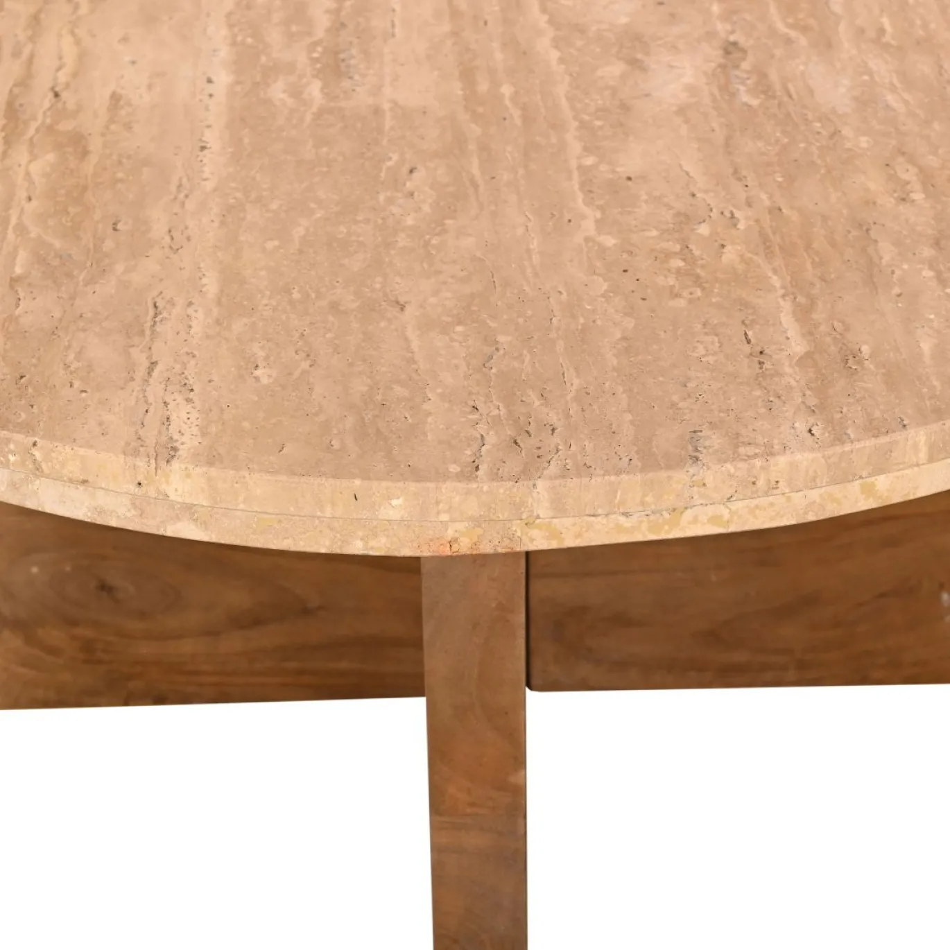 Salontafel Leno Travertin Naturel Set van 2 - Giga Meubel