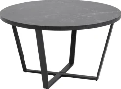Salontafel Liam MDF Zwart Ø77cm - Giga Living