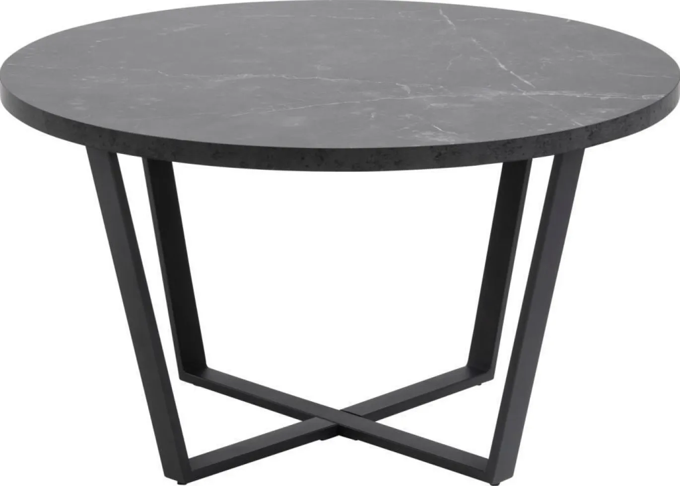 Salontafel Liam MDF Zwart Ø77cm - Giga Living