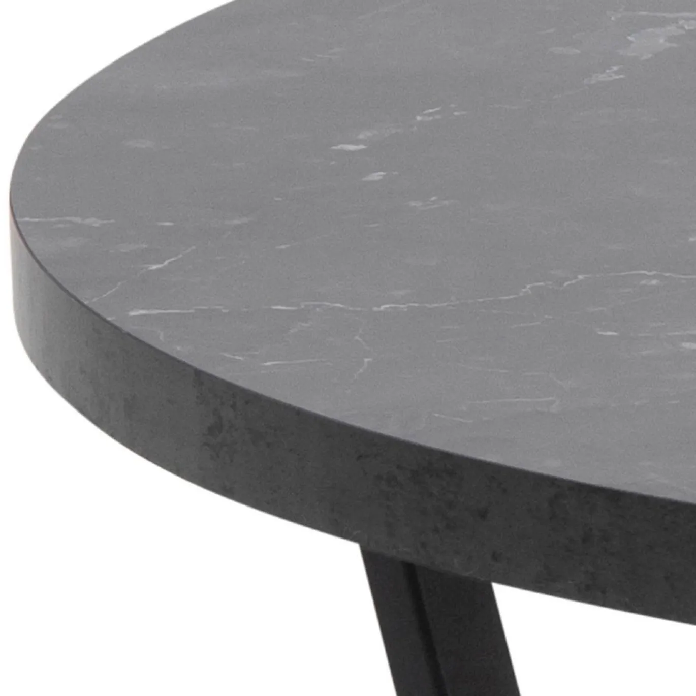 Salontafel Liam MDF Zwart Ø77cm - Giga Living