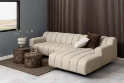 Salontafel Lima Bruin Ø58x40cm MDF - Giga Living