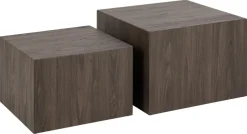 Salontafel Lima Bruin 58x58x40cm MDF - Giga Living