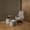Salontafel Lima Grijs Ø58x40cm MDF - Giga Living