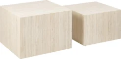 Salontafel Lima Set van 2 Beige MDF - Giga Living