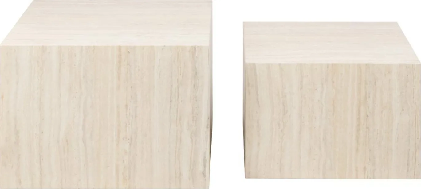 Salontafel Lima Set van 2 Beige MDF - Giga Living