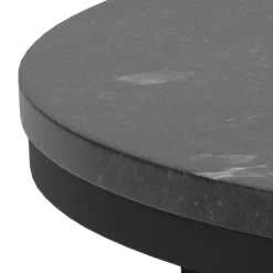 Salontafel Lior Marmer Zwart Ø80cm - Giga Living