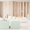 Salontafel Livo Glas Transparant Set van 2 50cm - Giga Living