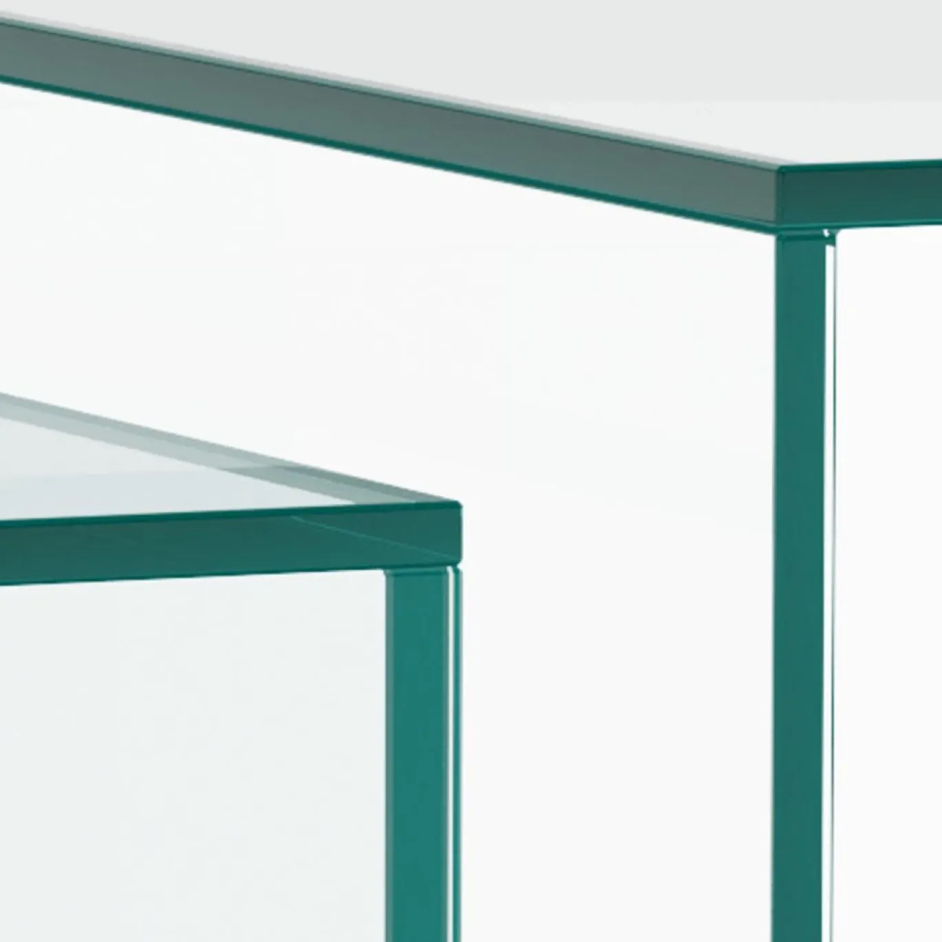 Salontafel Livo Glas Transparant Set van 2 50cm - Giga Living