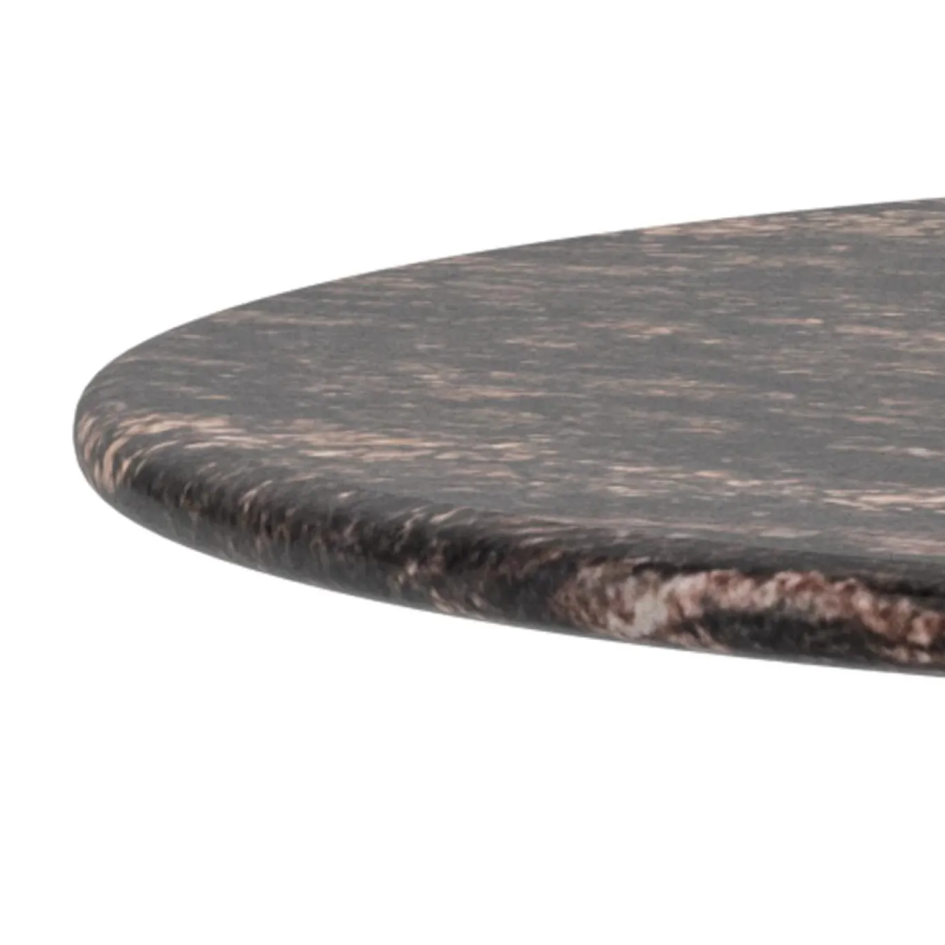 Salontafel Livor Marmer Bruin Brons Ø40cm - Giga Living