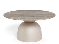 Salontafel Livor Marmer Grijs Ø80cm - Giga Living