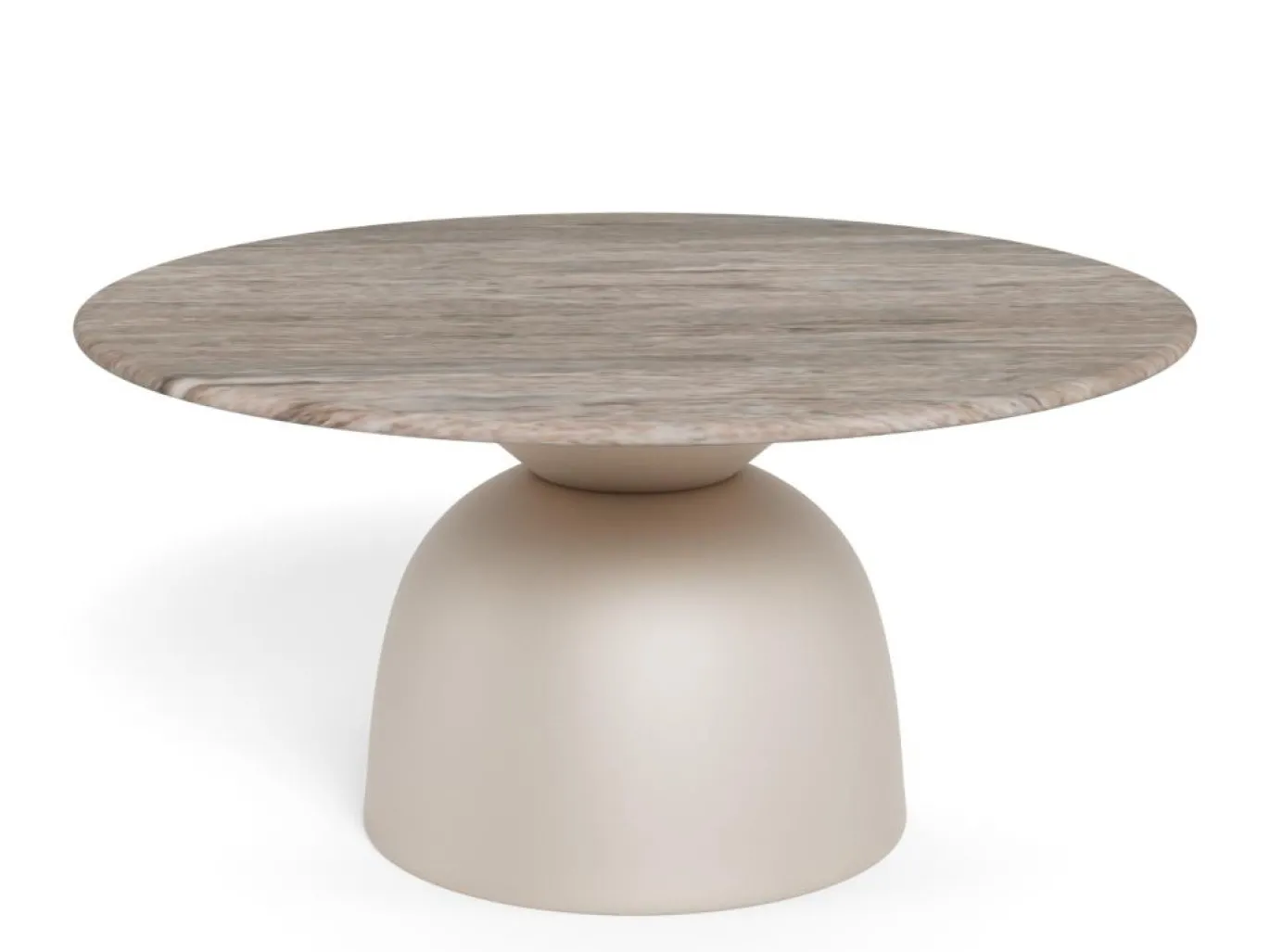 Salontafel Livor Marmer Grijs Ø80cm - Giga Living