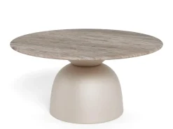 Salontafel Livor Marmer Grijs Ø80cm - Giga Living