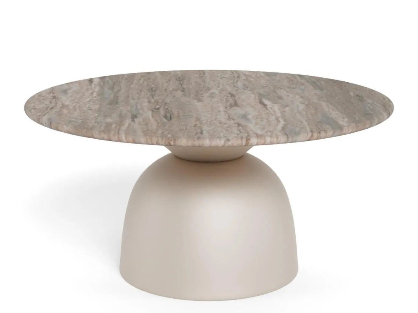 Salontafel Livor Marmer Grijs Ø80cm - Giga Living