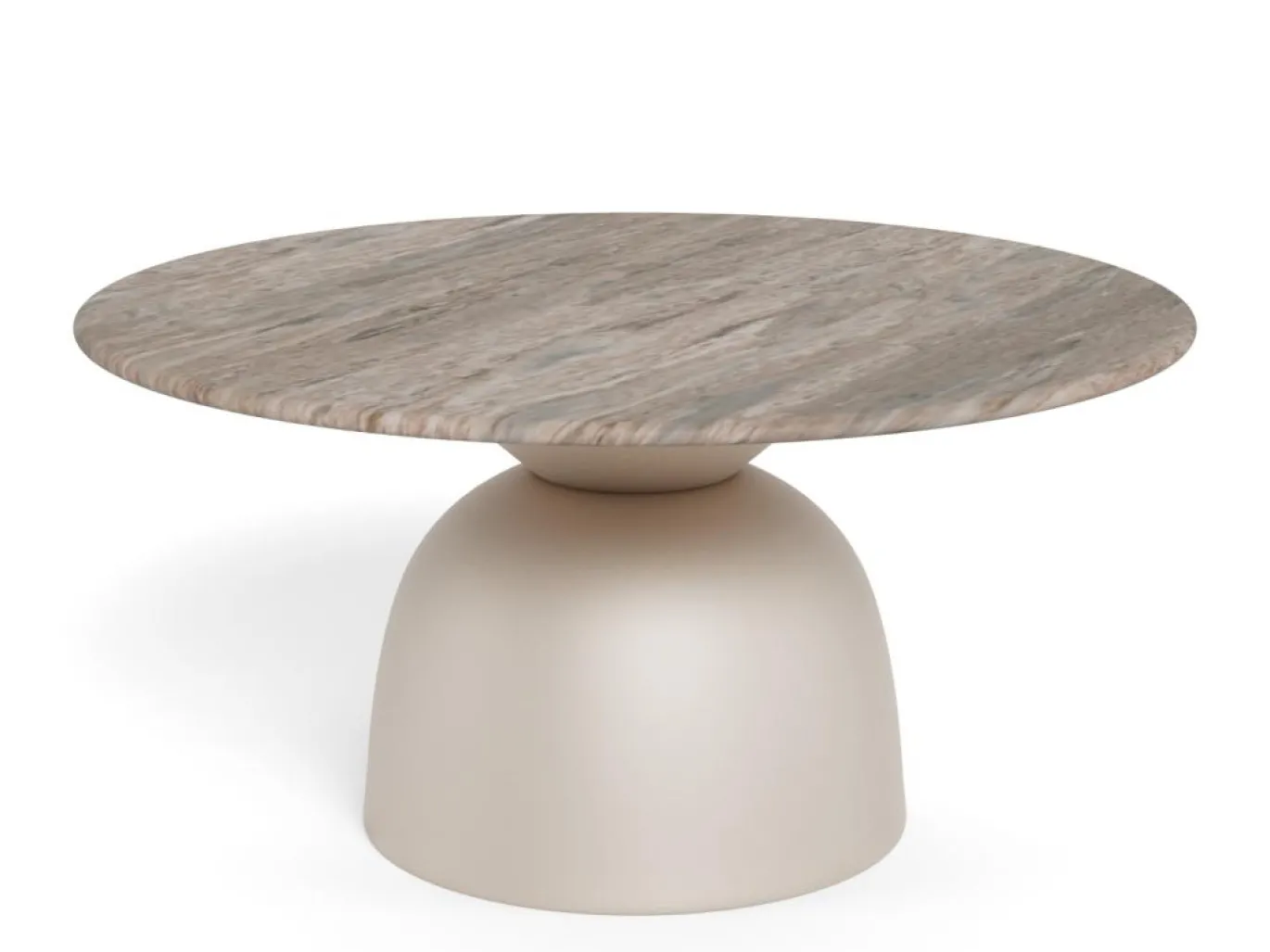 Salontafel Livor Marmer Grijs Ø80cm - Giga Living