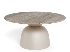 Salontafel Livor Marmer Grijs Ø80cm - Giga Living