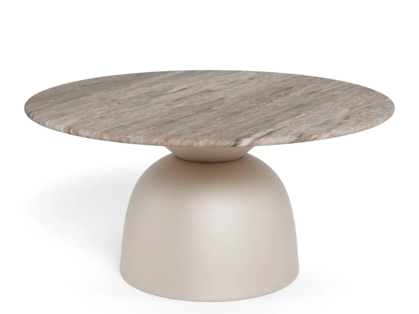 Salontafel Livor Marmer Grijs Ø80cm - Giga Living