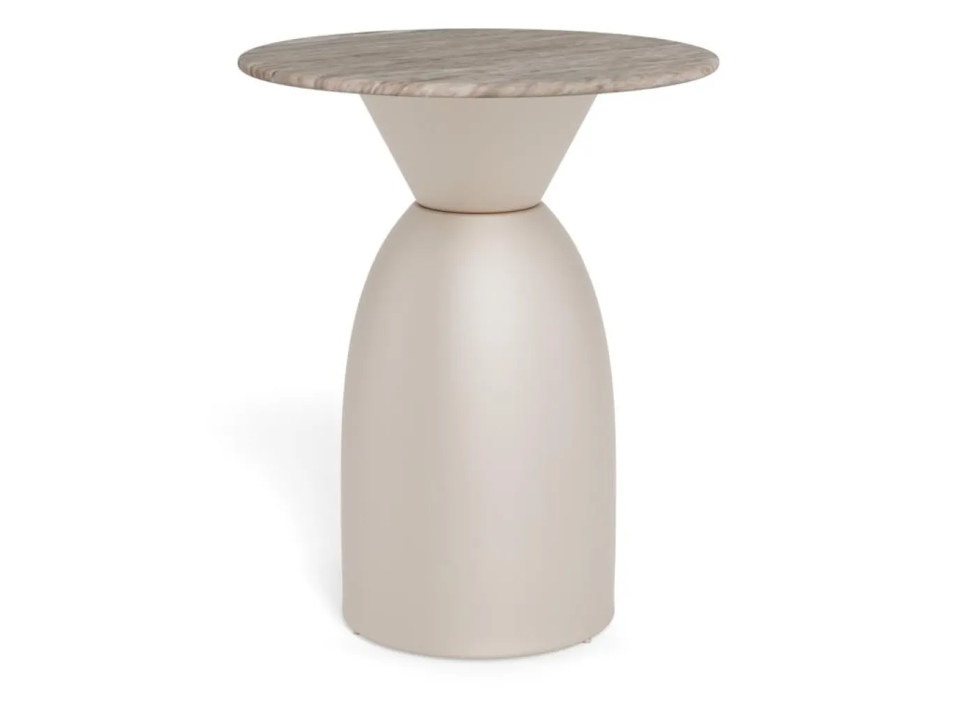 Salontafel Livor Marmer Grijs Ø40cm - Giga Living