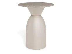 Salontafel Livor Marmer Grijs Ø40cm - Giga Living